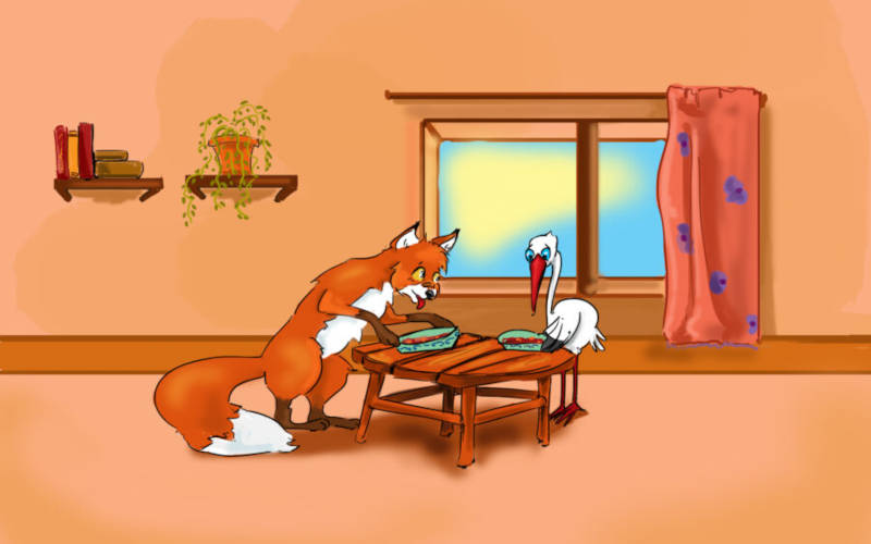 শিয়াল এবং সারস